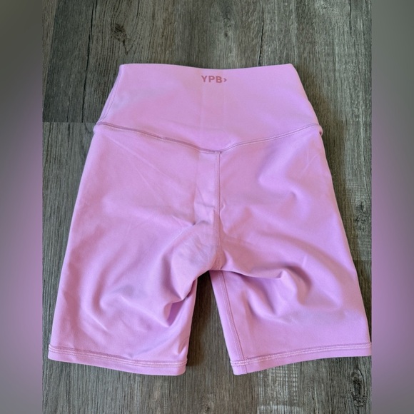 Abercrombie YPB Bike Shorts Workout Gym Shorts Spandex Purple Warm Pink Size XS - Picture 2 of 7
